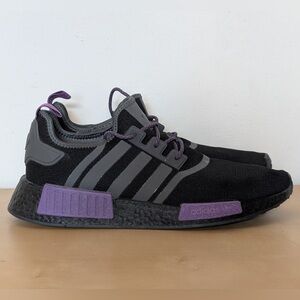 Adidas NMD_R1 'Black Active Purple' Sneakers GW5664 Men’s Size 11.5